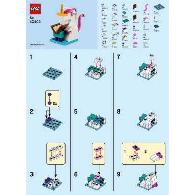 monthly mini model build set - 2020 09 september literacy day unicorn polybag