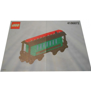 passenger wagon green white box