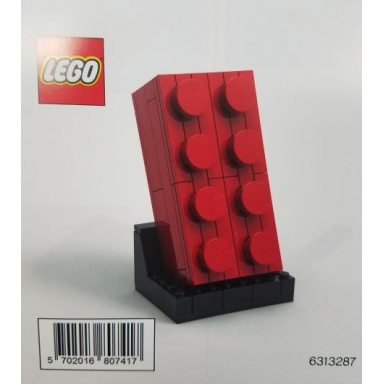 buildable 2 x 4 red brick