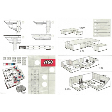 1 x 1 and 1 x 2 plates architectural hobby and model building supplemental set
