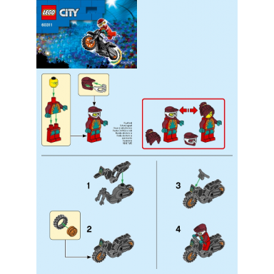 fire stunt bike