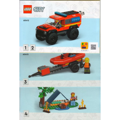4x4 fire truck with rescue boat