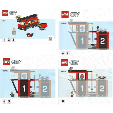 fire station with fire truck