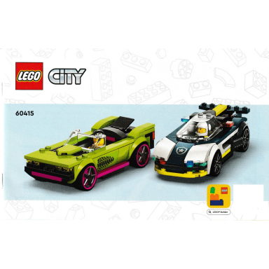 police car and muscle car chase