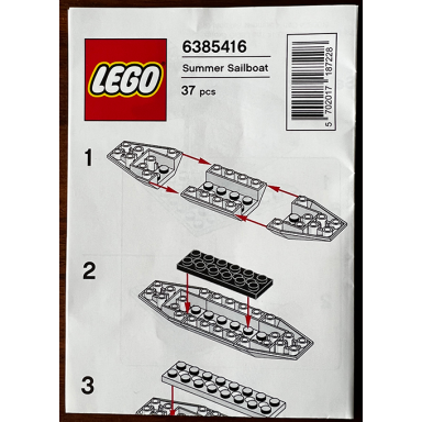 lego brand store exclusive build - summer sailboat