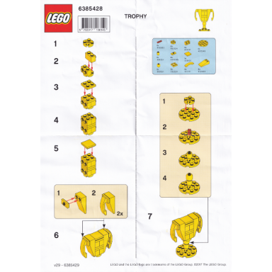 lego brand store exclusive build - trophy