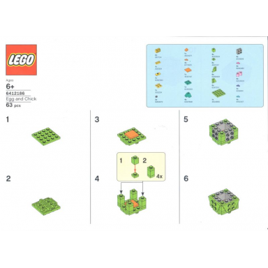 lego brand store exclusive build - egg and chick