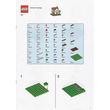 lego brand store exclusive build - animal crossing faunas house