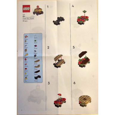 lego brand store exclusive build - soap box racer