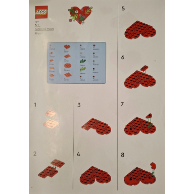 lego brand store exclusive build - botanical heart