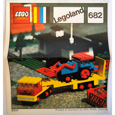 low-loader and tractor
