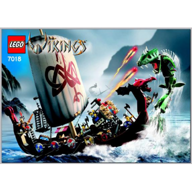 viking ship challenges the midgard serpent