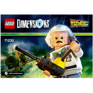 fun pack - back to the future doc brown and traveling time train
