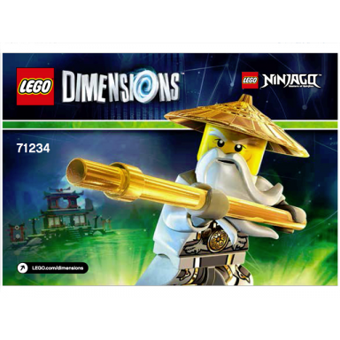 fun pack - ninjago sensei wu and flying white dragon