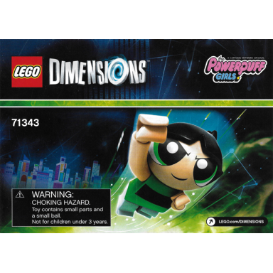 fun pack - the powerpuff girls buttercup and mega blast bot