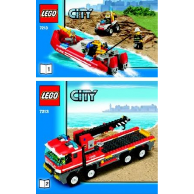 off-road fire truck fireboat