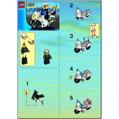 police motorcycle - blue sticker version