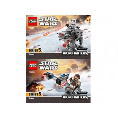 ski speeder vs first order walker microfighters