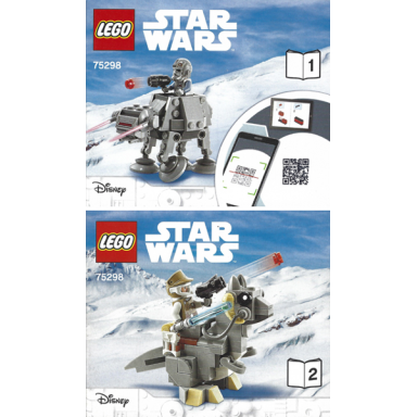 at-at vs tauntaun microfighters