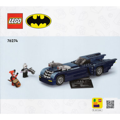 batman with the batmobile vs harley quinn and mr freeze