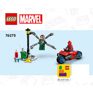motorcycle chase: spider-man vs doc ock