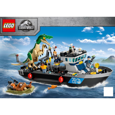 baryonyx dinosaur boat escape