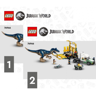 dinosaur missions: allosaurus transport truck