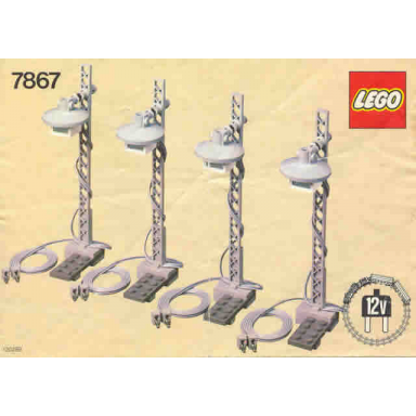 12v train light posts