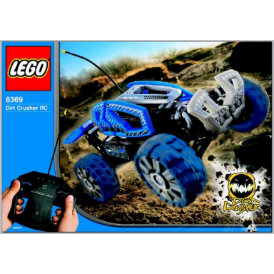 dirt crusher rc blue