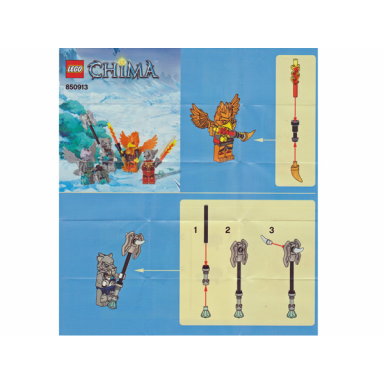 fire and ice minifigure accessory set blister pack