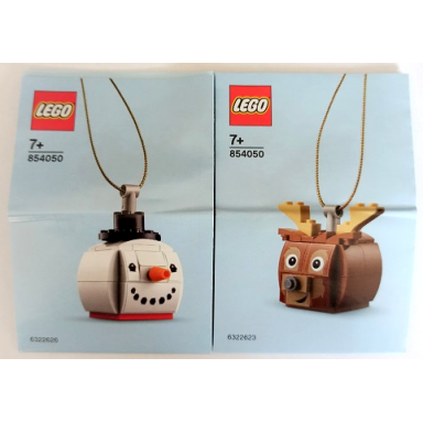 snowman and reindeer ornament