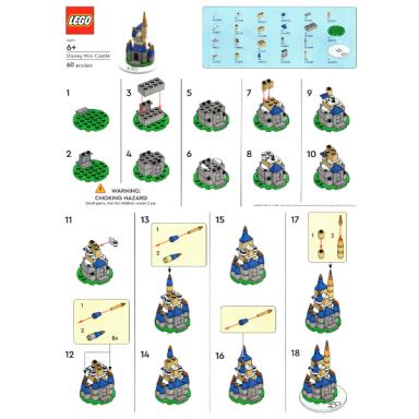lego brand store exclusive build - disney mini castle