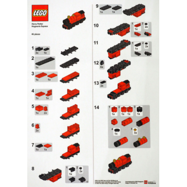lego brand store exclusive build - harry potter hogwarts express