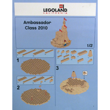 sand castle - ambassador class 2010 legoland california ambassador pass exclusive