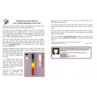 color sensor for mindstorms nxt