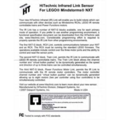 infrared link sensor for mindstorms nxt