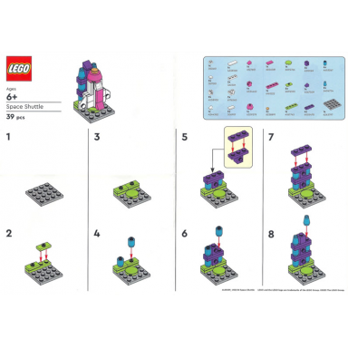 lego brand store exclusive build - space shuttle