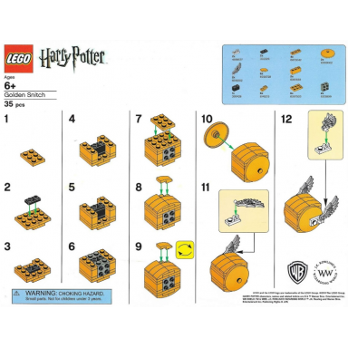 lego brand store exclusive build - harry potter golden snitch