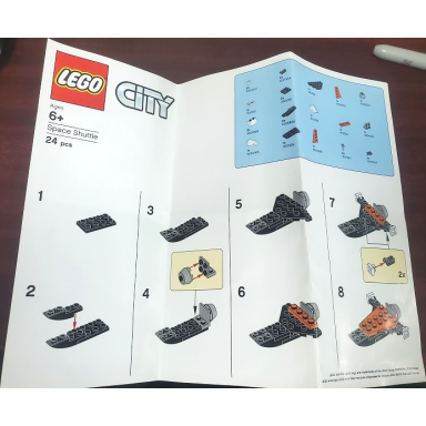 lego brand store exclusive build - city space shuttle