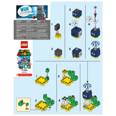 parachute bob-omb super mario series 3 complete set