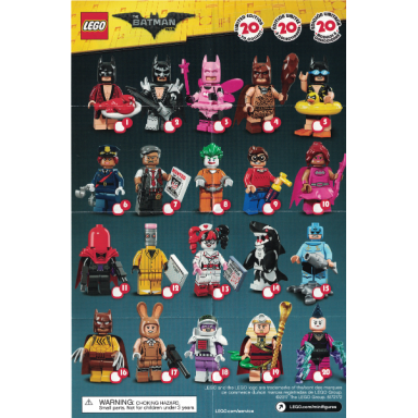 arkham asylum joker the lego batman movie series 1 complete set with stand and accessories