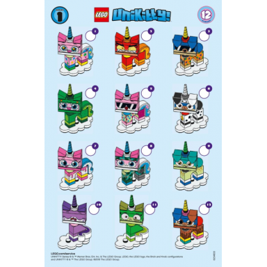 dessert puppycorn unikitty! series 1 complete set with stand