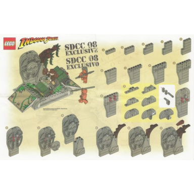 indiana jones brickmaster pack - san diego comic-con 2008 exclusive
