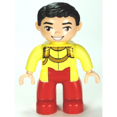 duplo figure lego ville disney princess cinderellas prince charming black hair