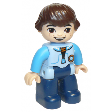 duplo figure lego ville miles without helmet