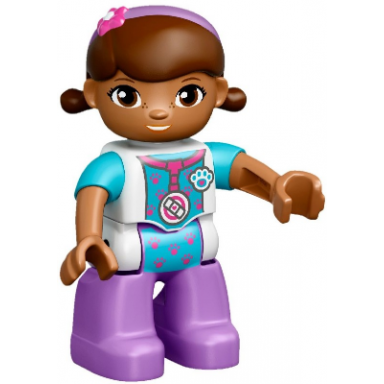 duplo figure lego ville female dottie mcstuffins medium lavender legs
