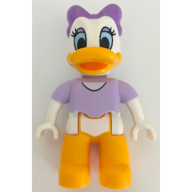duplo figure lego ville daisy duck medium lavender bow
