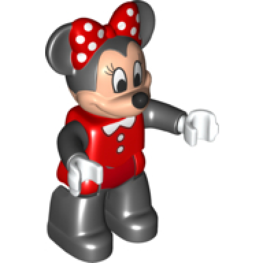 duplo figure lego ville minnie mouse red swimsuit