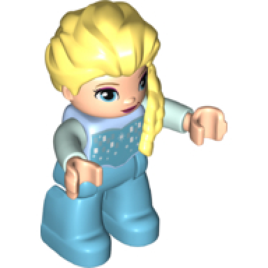 duplo figure lego ville disney princess elsa medium azure legs