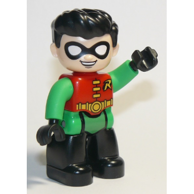 duplo figure lego ville robin black legs